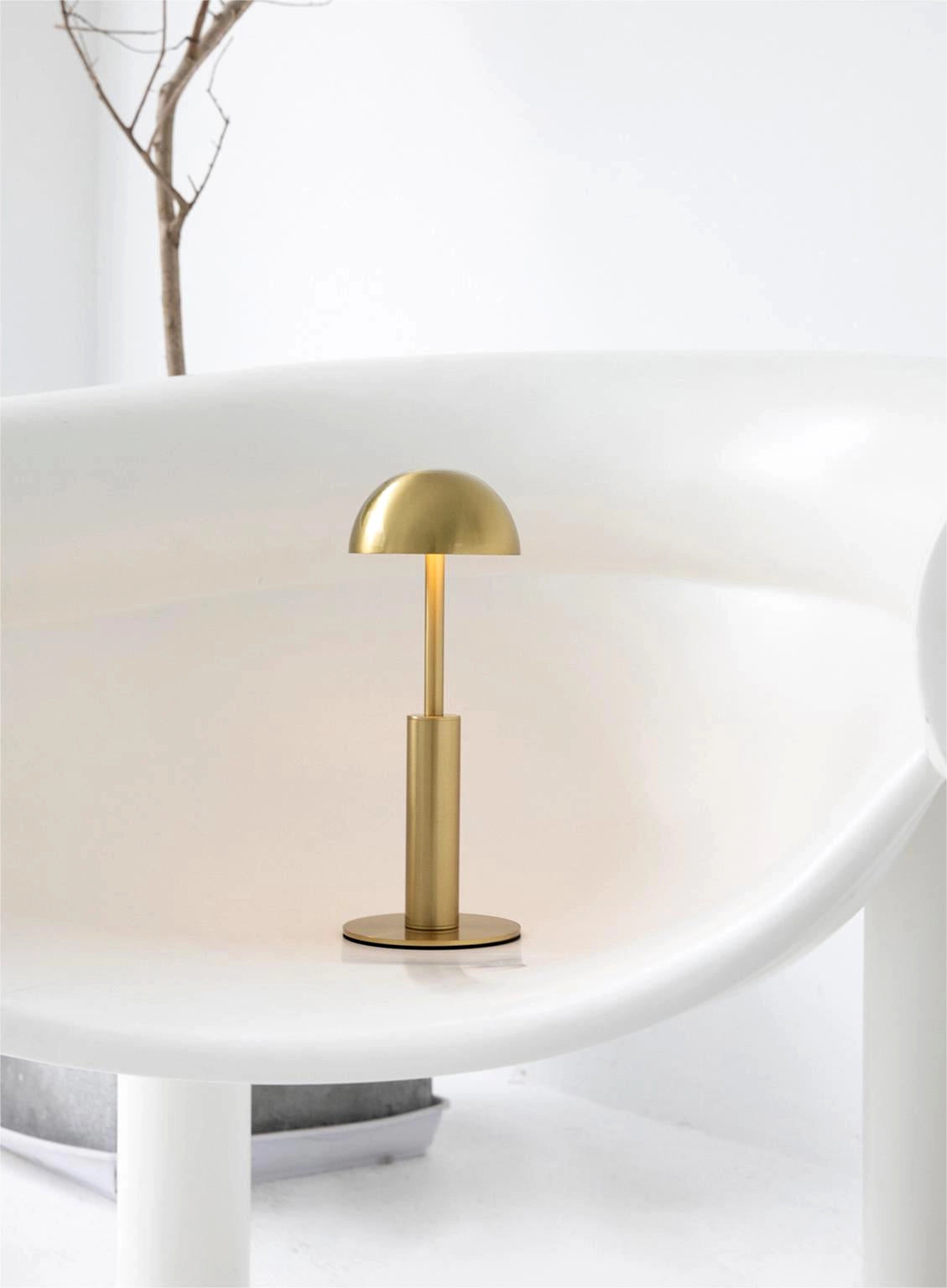 Lampe de table sans fil rechargeable – Design sculptural unique, variateur à 3 niveaux, LED pour salon ou chambre