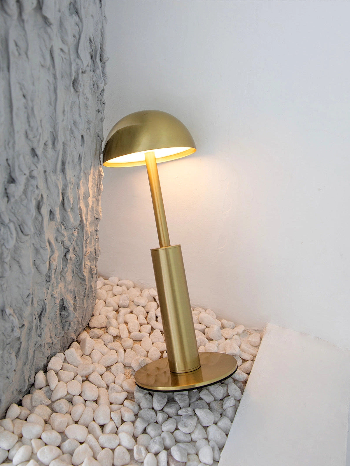Lampe de table sans fil rechargeable – Design sculptural unique, variateur à 3 niveaux, LED pour salon ou chambre