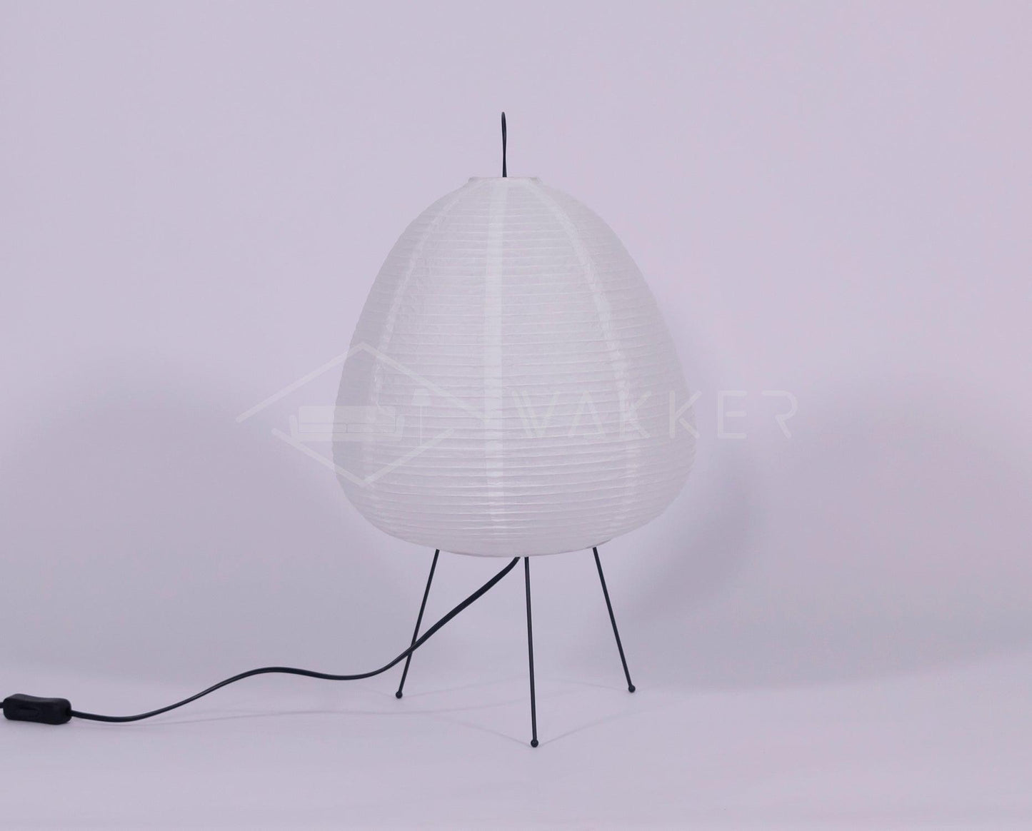 Lampe de table Lia – Design moderne inspiré par les lanternes en papier japonaises, éclairage LED d'ambiance, décoration intérieure élégante