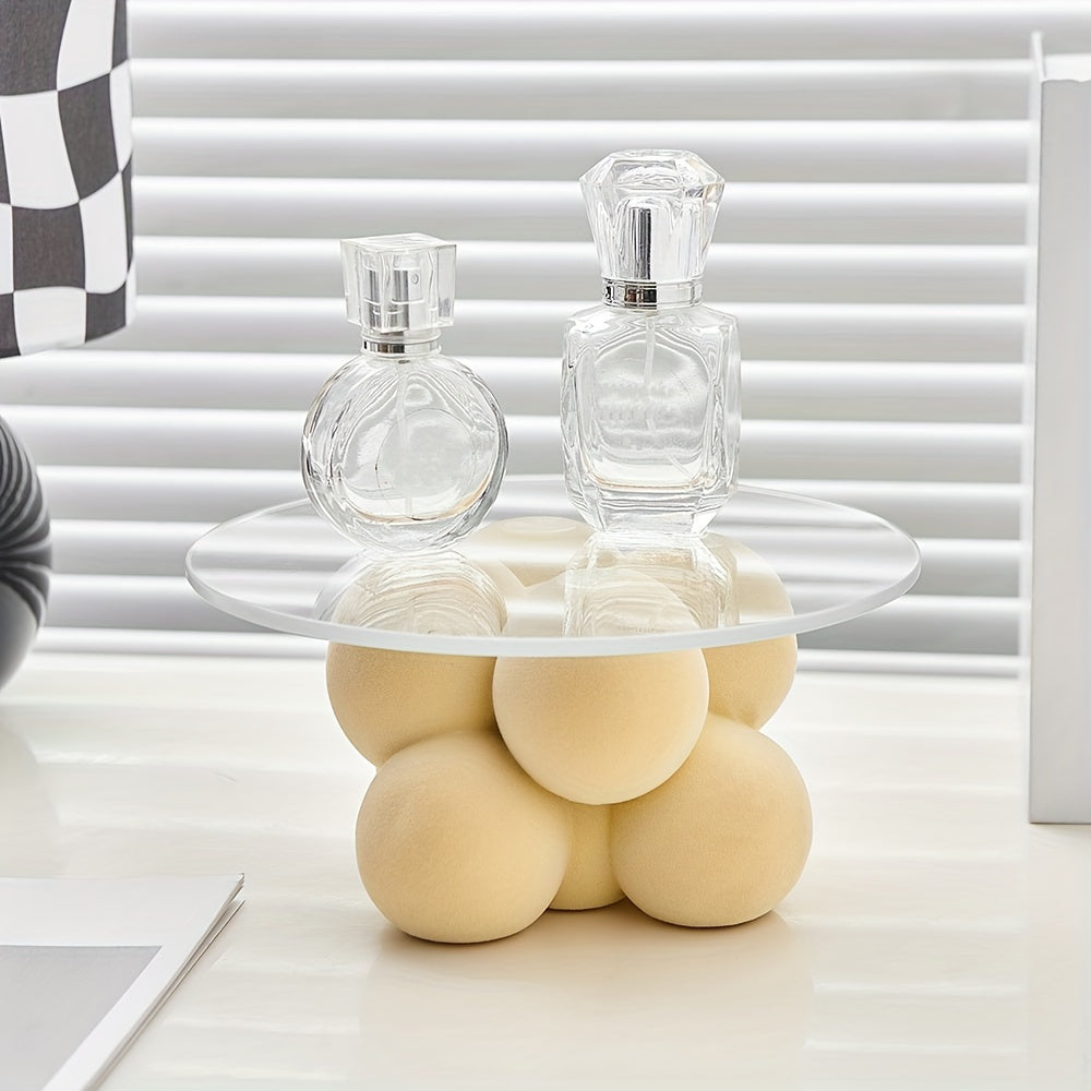 Plateau de rangement Lotte – Organisateur ovale élégant et polyvalent pour la maison et le bureau