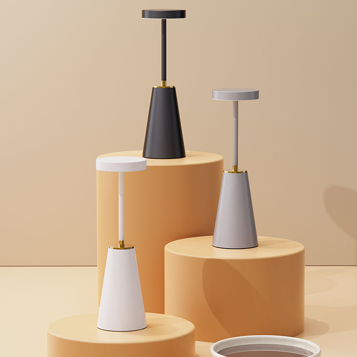 LumiFlex Lampe de Table Sans Fil – Lumière LED Sans Fil avec Dimmable 3 Couleurs, Technologie Tactile, Batterie 4000mAh, Étanche