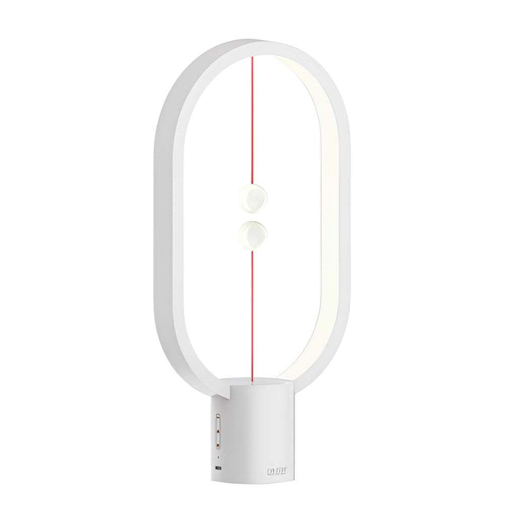 Lampe de table LED sans fil magnétique avec design d'équilibre – Éclairage tactile moderne