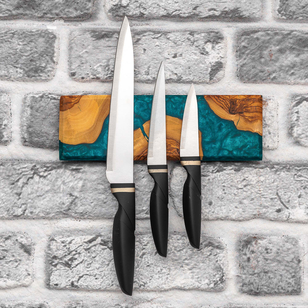 MagniBlock Support Magnétique pour Couteaux – Rangement de Cuisine Élégant et Gain de Place