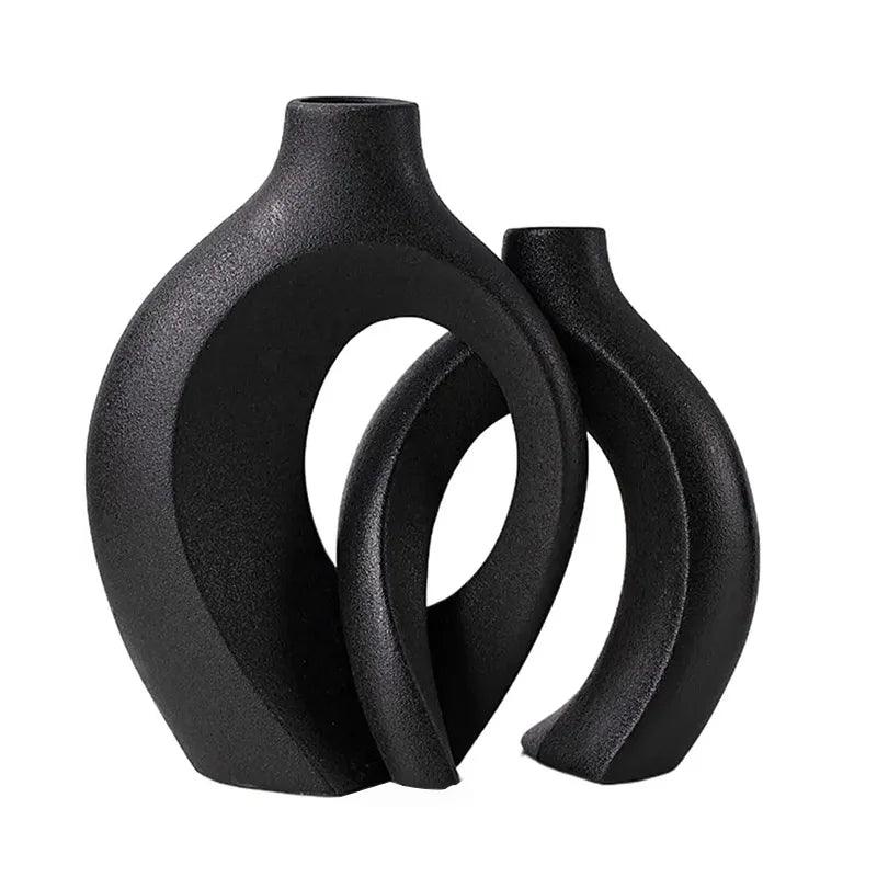 Ensemble de vases en céramique moderne – Décoration élégante pour intérieurs contemporains