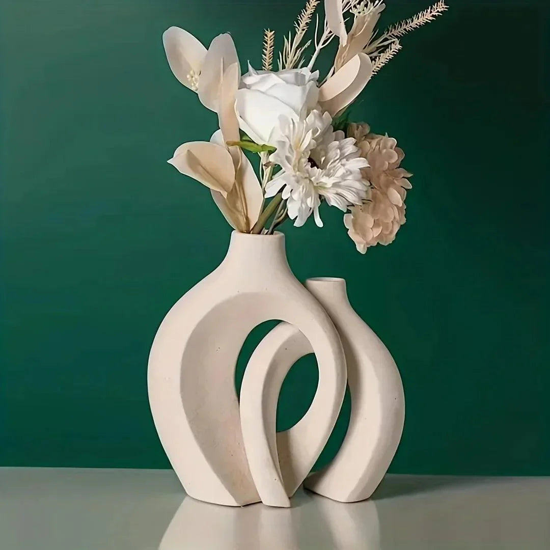 Ensemble de vases en céramique moderne – Décoration élégante pour intérieurs contemporains