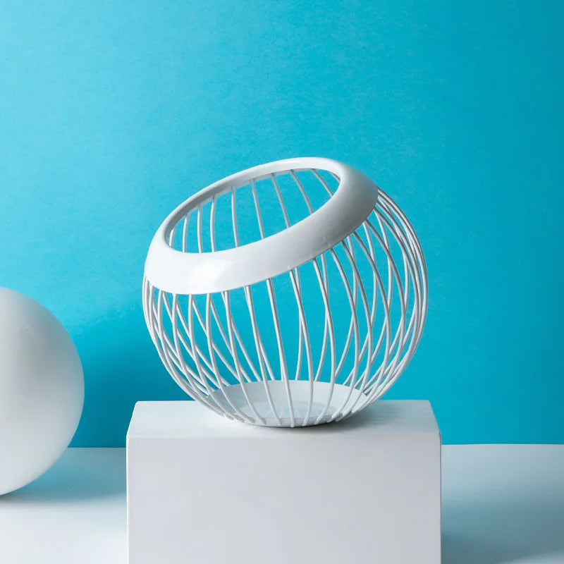 Panier de Fruits Nordique – Élégant Bol de Rangement en Fer pour Cuisine et Salle à Manger