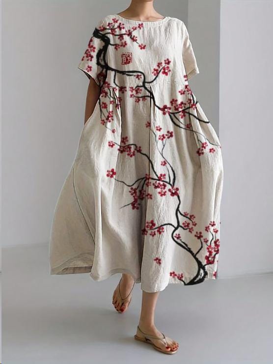 Robe Élégante à Motifs Floraux – Femme – Madeleine