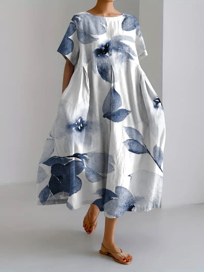Robe Élégante à Motifs Floraux – Femme – Madeleine