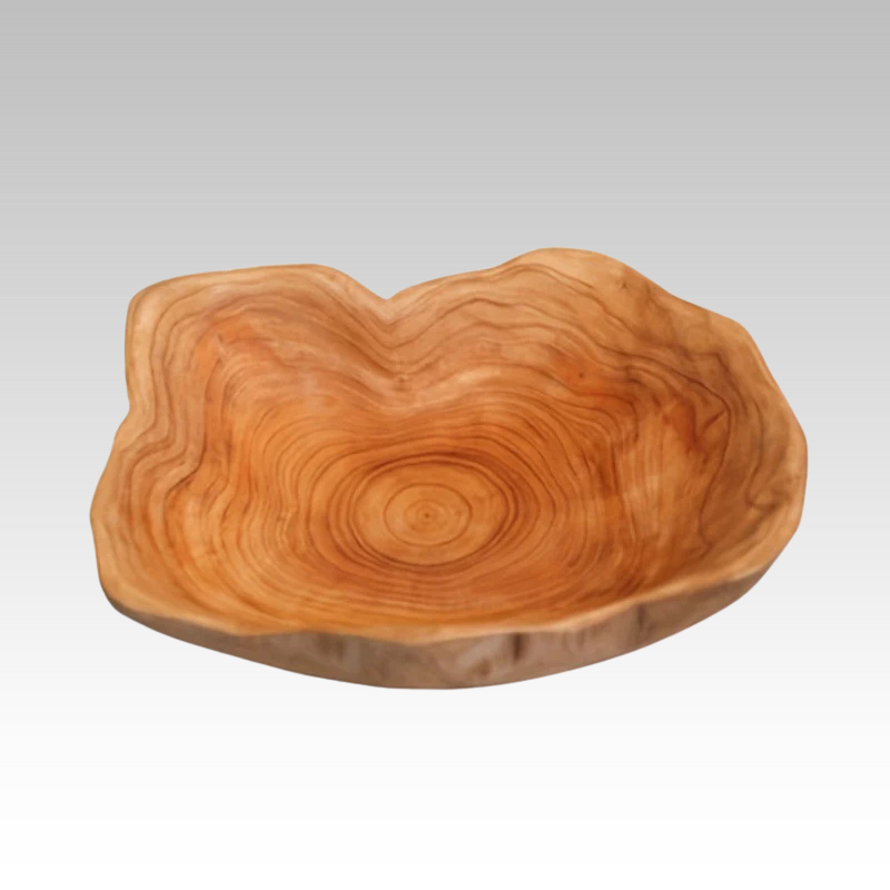 OctaWood Bol en Bois Octogonal – Bol Élégant en Bois Massif pour Fruits et Snacks