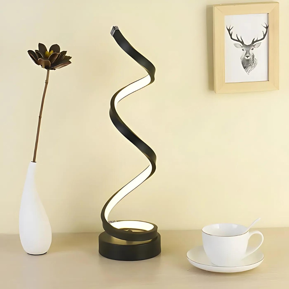 Lampe LED Spirale - Luminosité Réglable et Design Élégant 3000K