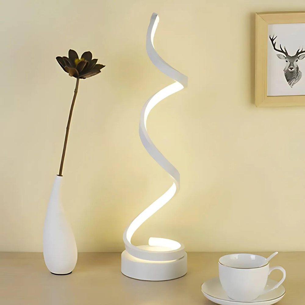 Lampe LED Spirale - Luminosité Réglable et Design Élégant 3000K
