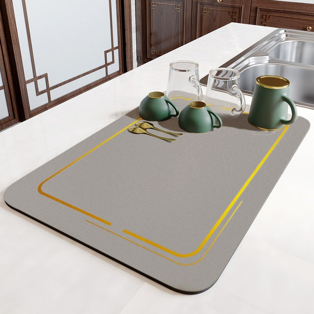 SplashGuard Super Absorbante Tapis de Cuisine – Gardez vos surfaces de travail sèches et propres