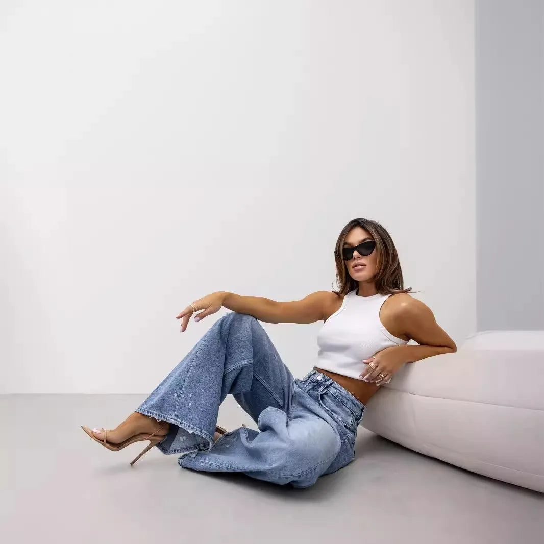 Sophie™ Pantalon Large Élastique