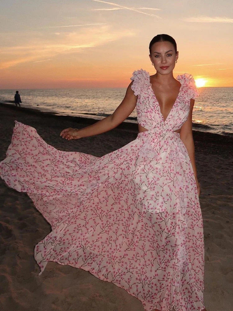 Lexi - Robe maxi élégante sans dos