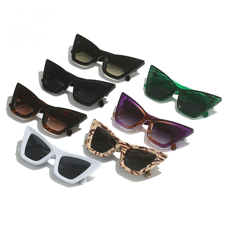 Lunettes de soleil oversize en forme d'œil de chat