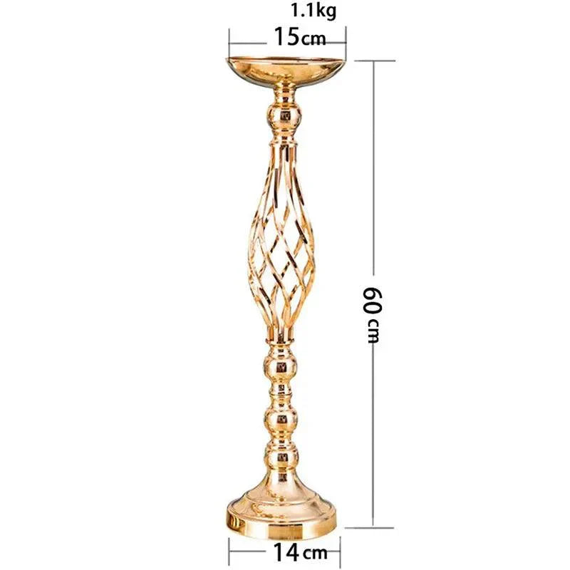 Bougeoir de Table en Or Élégant – Support de Bougie Luxueux pour Décoration de Maison & Événements