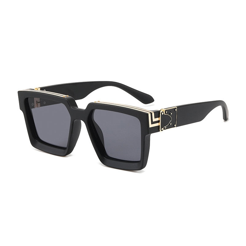 Lunettes de soleil carrées teintées aux normes modernes