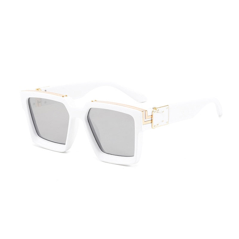 Lunettes de soleil carrées teintées aux normes modernes