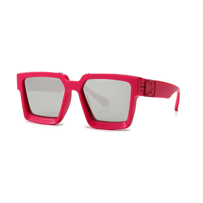 Lunettes de soleil carrées teintées aux normes modernes