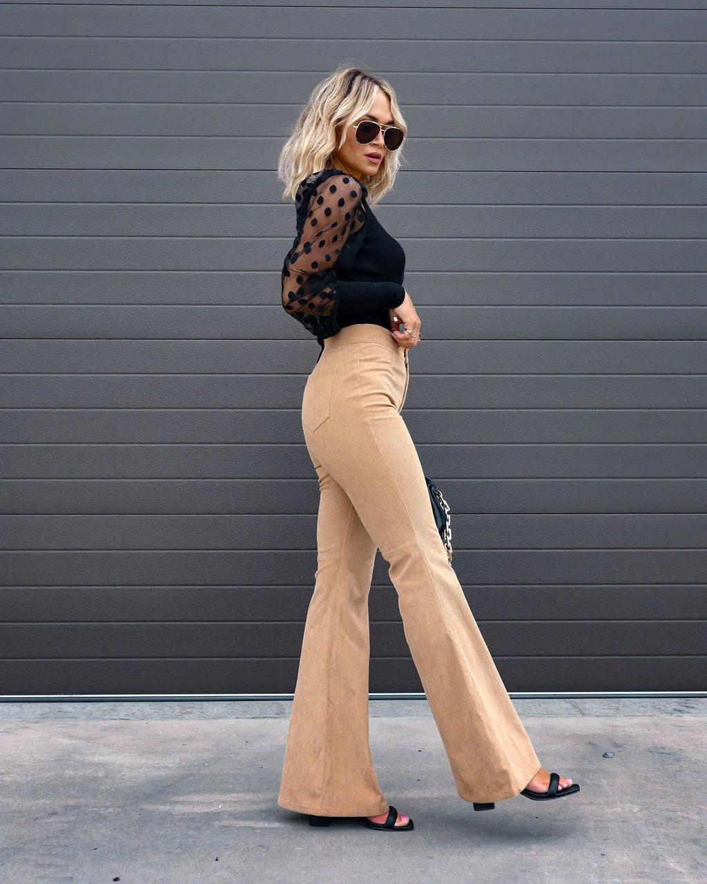 Clémence - Pantalon Évasé Style Vogue