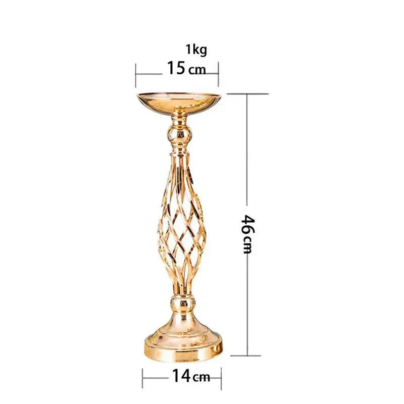 Bougeoir de Table en Or Élégant – Support de Bougie Luxueux pour Décoration de Maison & Événements