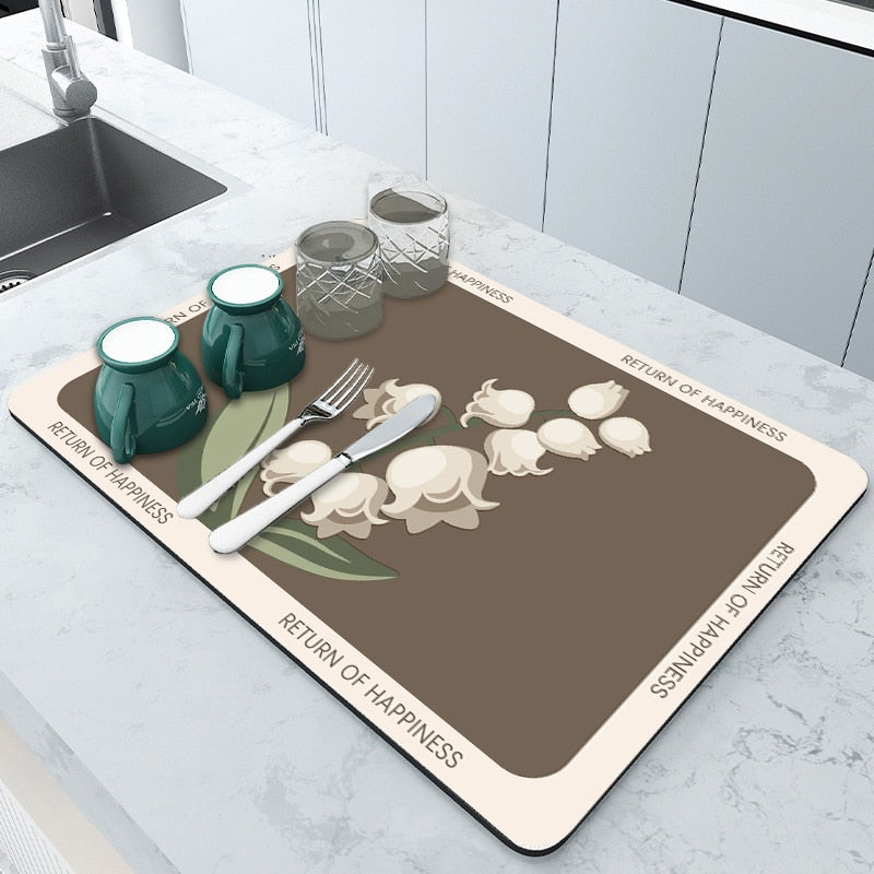 SplashGuard Super Absorbante Tapis de Cuisine – Gardez vos surfaces de travail sèches et propres