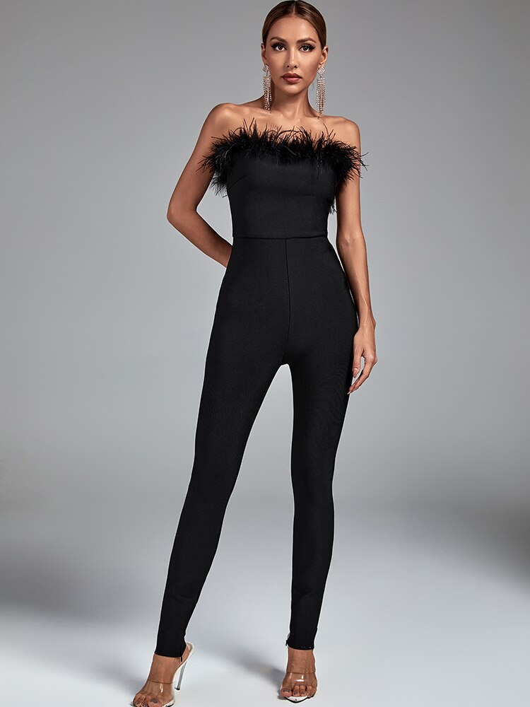 Combinaison de Soirée Élégante en Polyester – Femme – Felicia