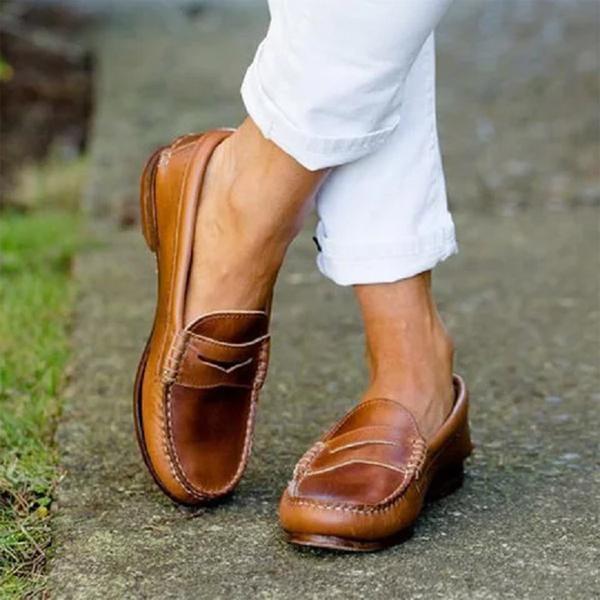Chaussures Élégantes en Cuir pour Femmes