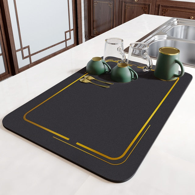 SplashGuard Super Absorbante Tapis de Cuisine – Gardez vos surfaces de travail sèches et propres