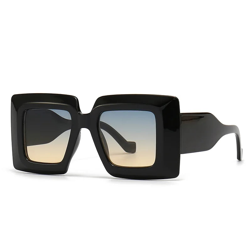 Lunettes de soleil carrées vintage surdimensionnées