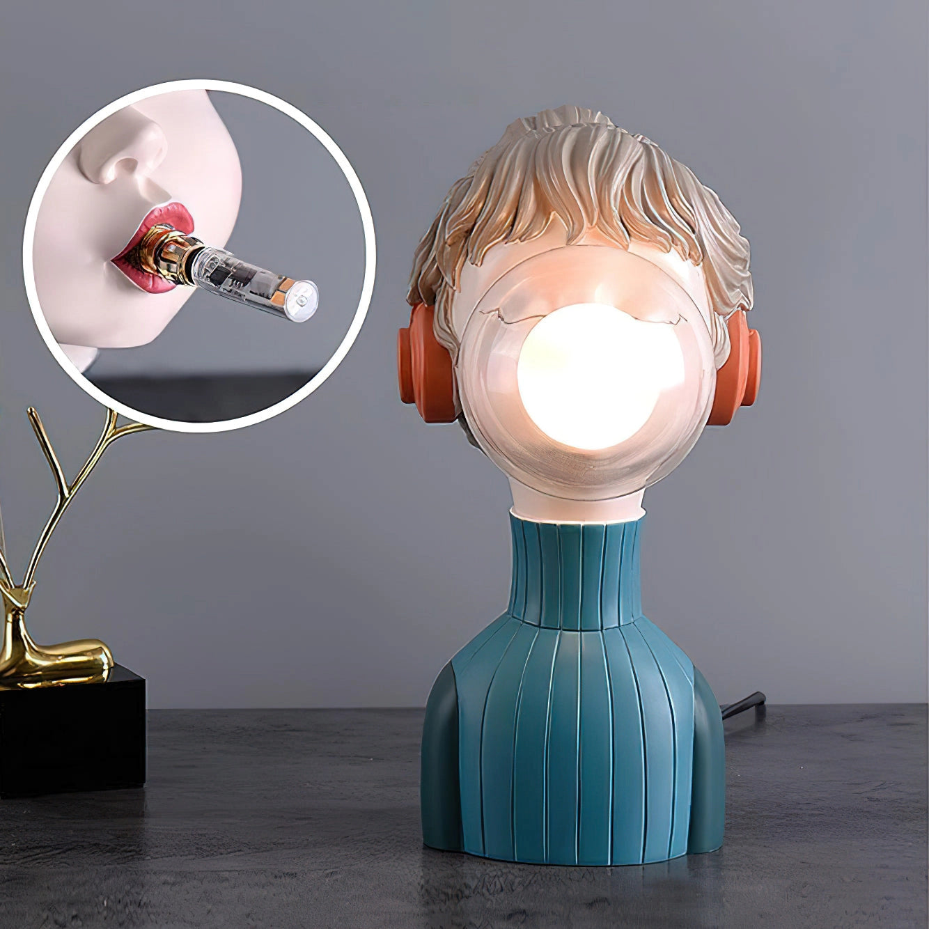 Lampe LED Bubble Gum Girl exclusive - Lumière décorative unique pour intérieurs modernes
