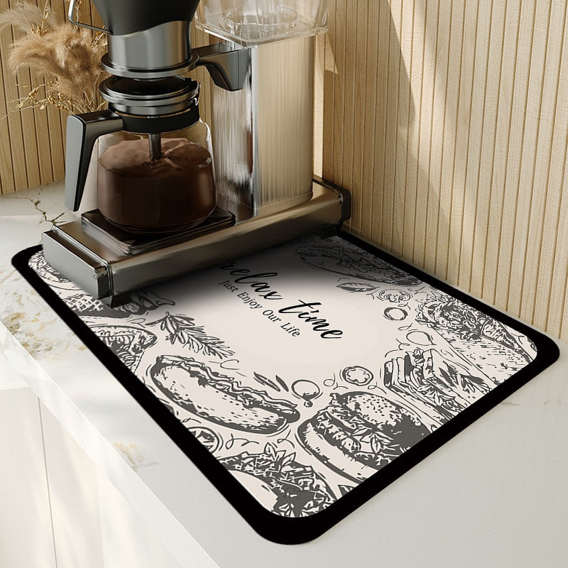 SplashGuard Super Absorbante Tapis de Cuisine – Gardez vos surfaces de travail sèches et propres