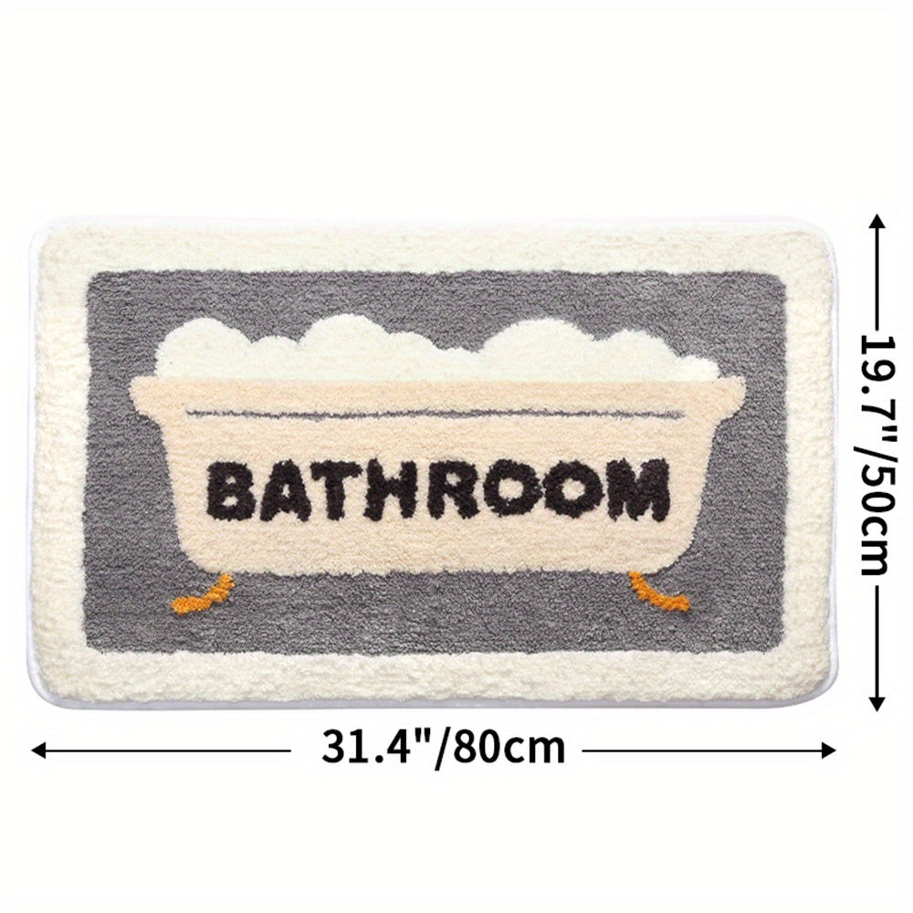 Tapis de bain antidérapant absorbant Sim – Confort et sécurité premium pour votre salle de bain
