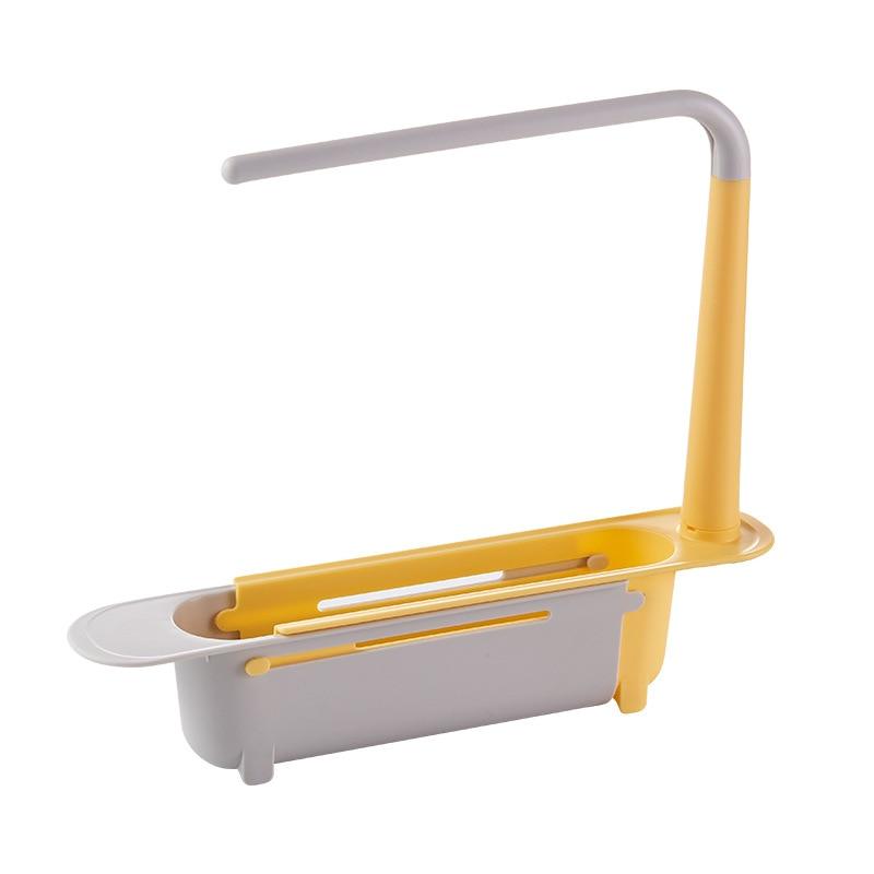 SpaceRack Organisateur de Lavabo Réglable - Étagère de Cuisine Compacte et Durable