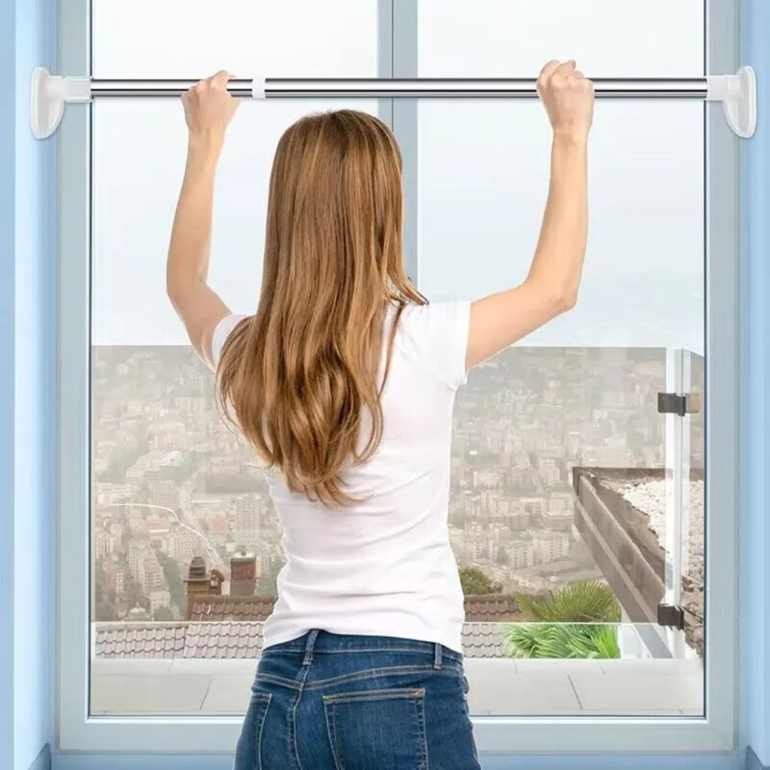 Barre de tension réglable – Sans perçage pour rideaux, rideaux de douche ou vêtements
