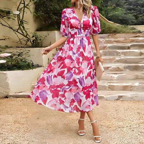 Robe Midi Élégante en Polyester – Femme – Céline