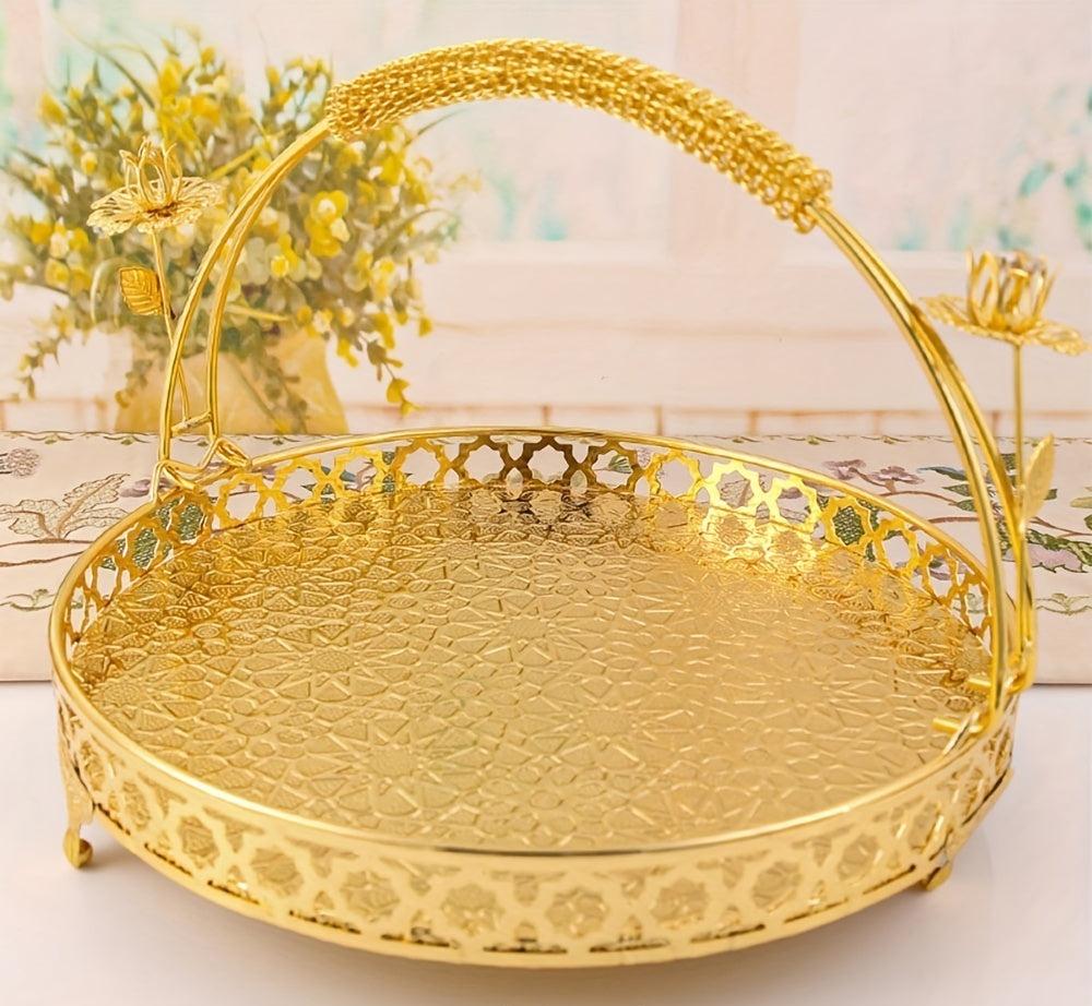 Panier à fruits en métal VintageServe à plusieurs niveaux – Présentation élégante et polyvalente pour fruits et desserts
