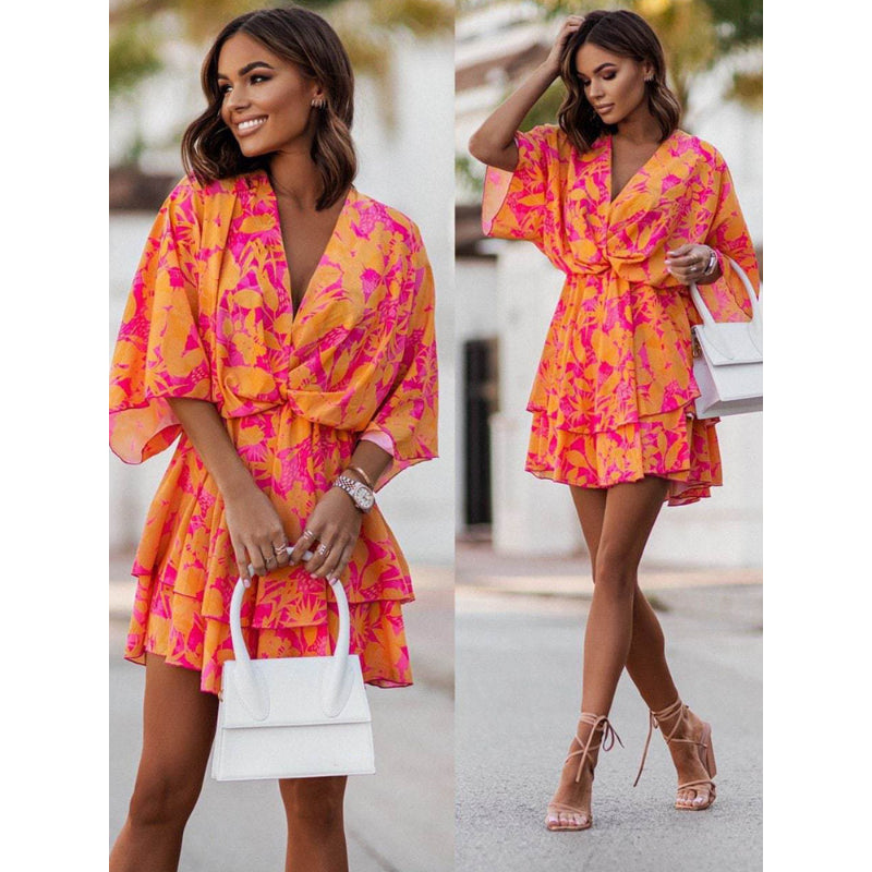 Valeria - mini robe florale bohème