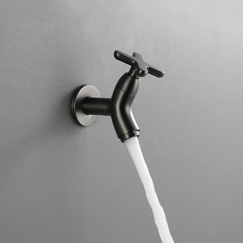 Robinet en laiton monté sur mur – Mélangeur monocommande durable pour espaces intérieurs et extérieurs