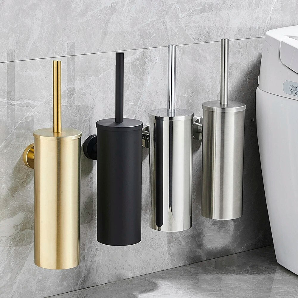 Support de brosse de toilette mural en acier inoxydable – Design moderne