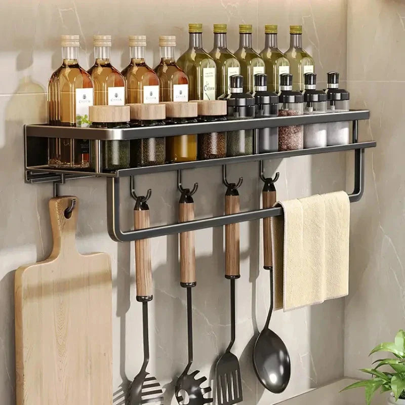 Étagère de cuisine murale – Solution de rangement élégante et gain de place