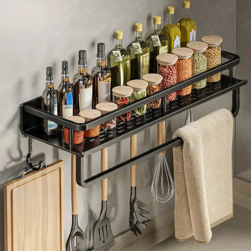 Étagère de cuisine murale – Solution de rangement élégante et gain de place