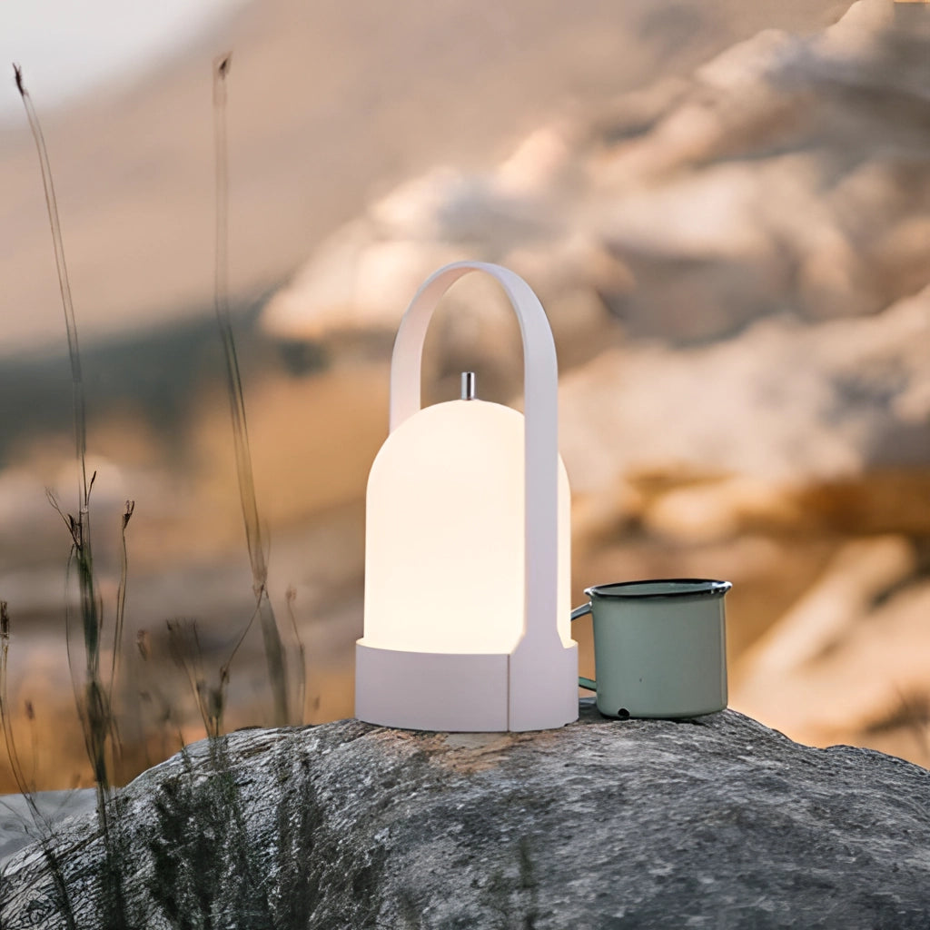 Lampe de table rechargeable avec variation tactile - lumière LED 3000K, 4 niveaux de luminosité, batterie 4000mAh