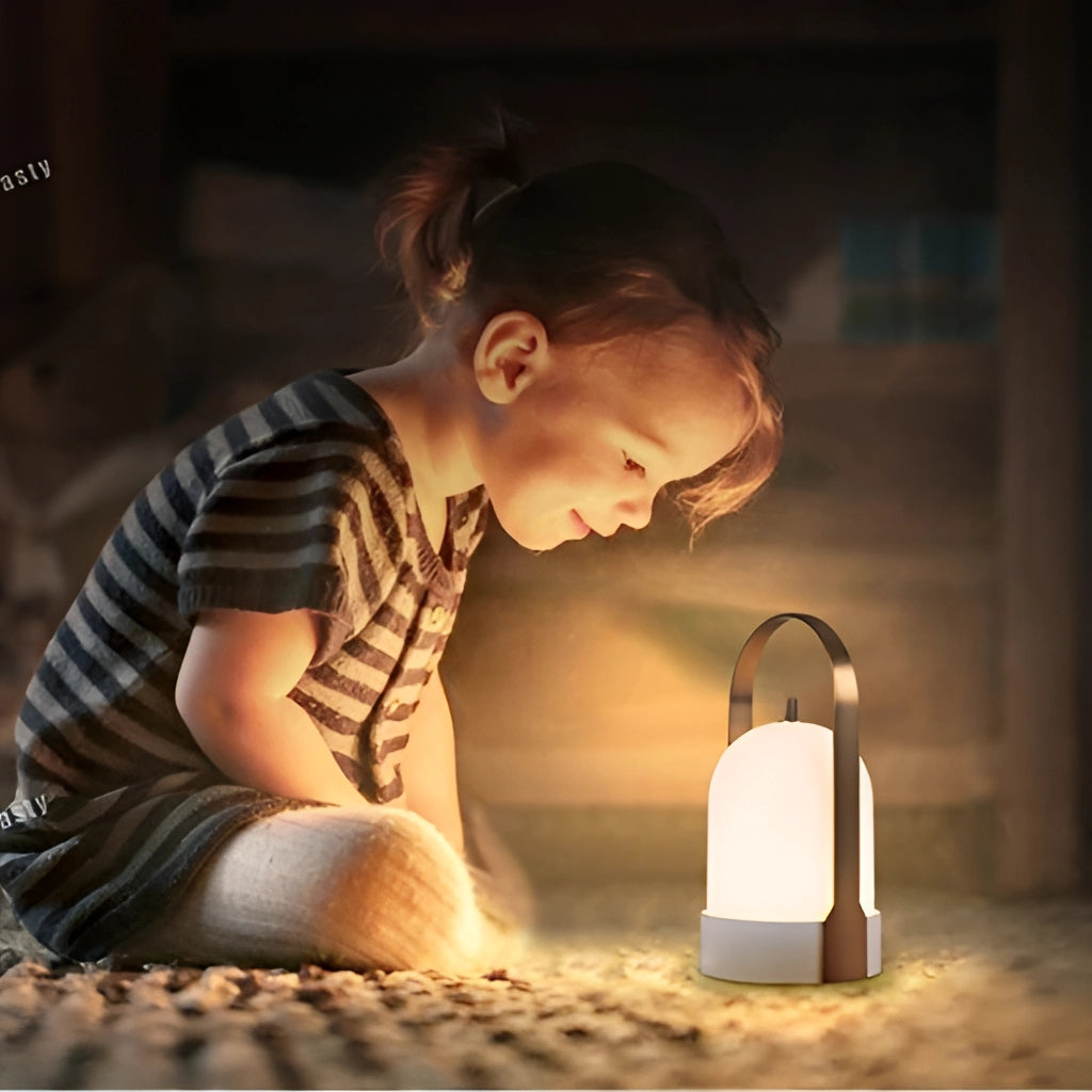 Lampe de table rechargeable avec variation tactile - lumière LED 3000K, 4 niveaux de luminosité, batterie 4000mAh