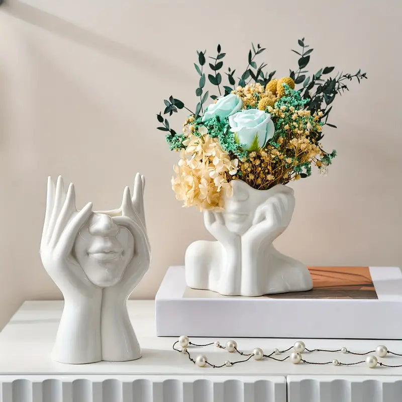 Vase crème unique et moderne