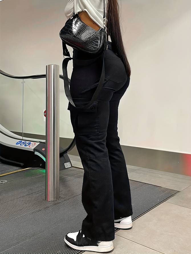 Adèle - Pantalon Cargo À Taille Haute