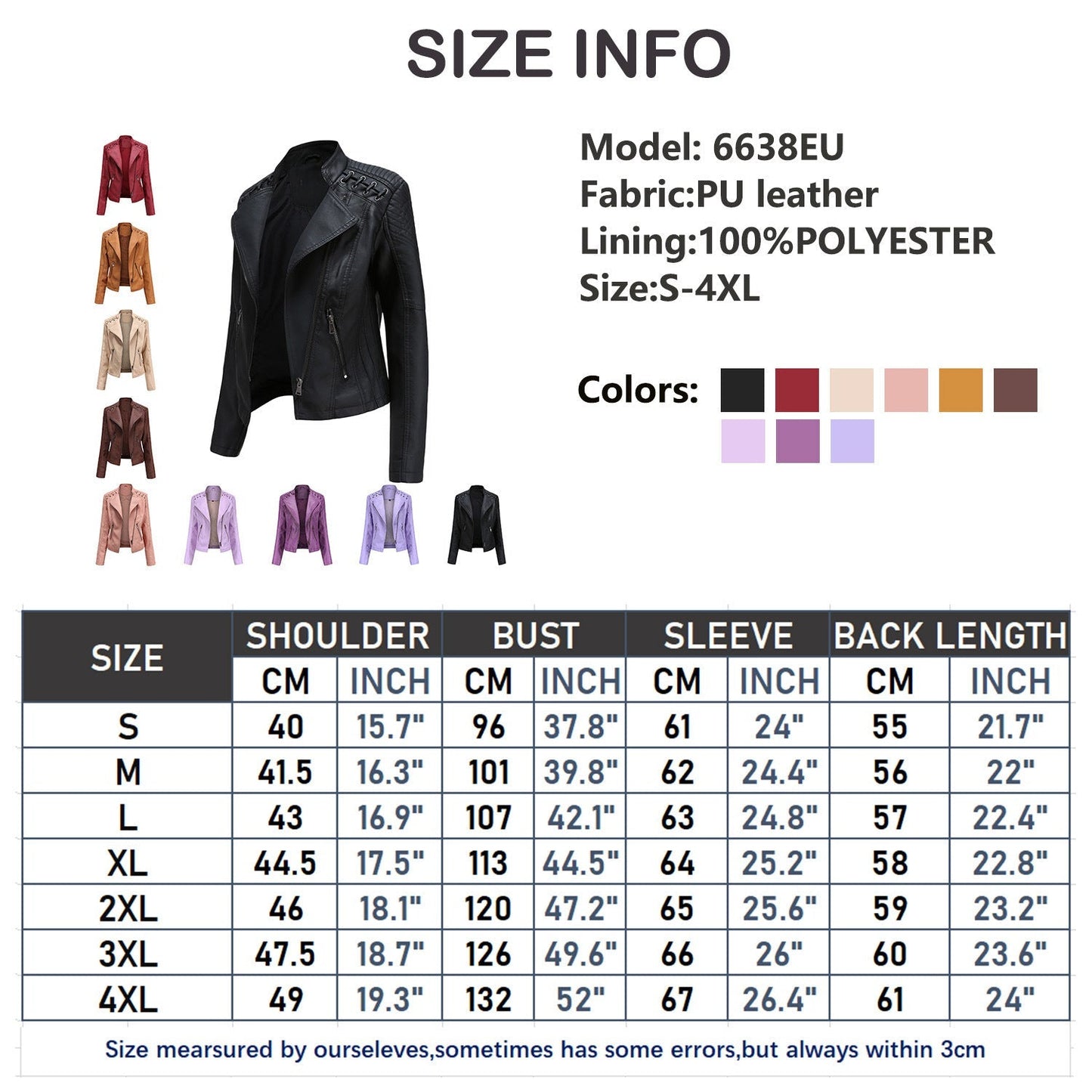 Veste en Cuir Femme | Blouson Automne Hiver | Marie
