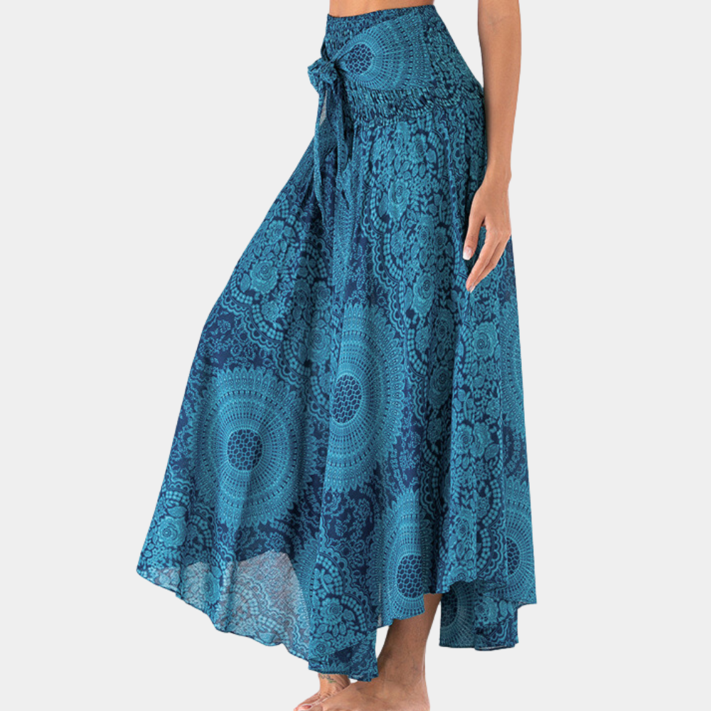 Jupe Longue Femme Bohème Chic en Coton Ajustement Flatteur Taille S à XL