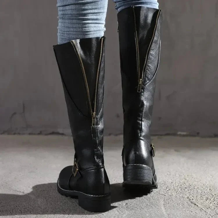 Bottes Élégantes en Cuir pour Femmes