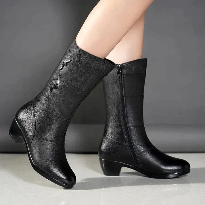 Bottes Élégantes en PU pour Femmes